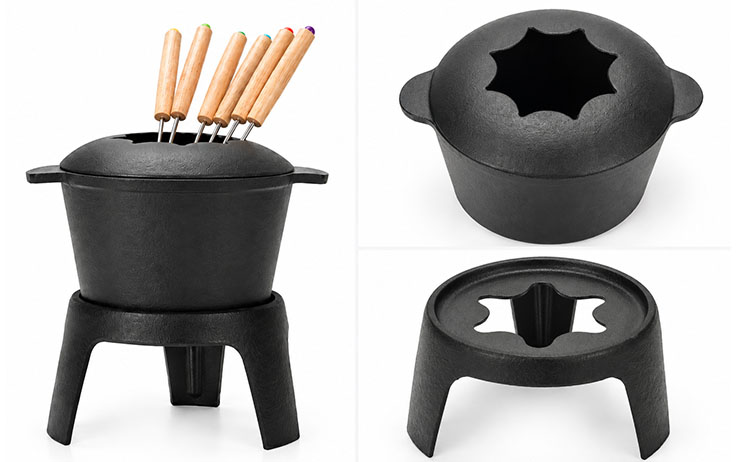 żeliwny garnek do fondue