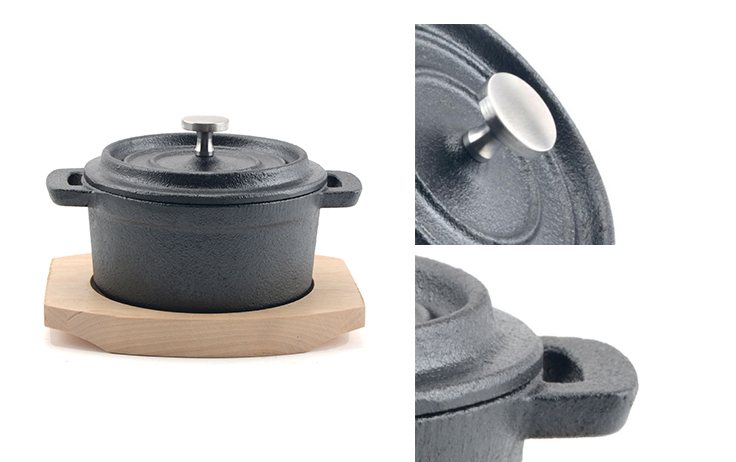 Żeliwny mini piekarnik holenderski