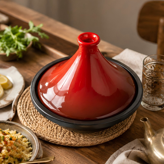 Elimizowany żeliwny garnek do tagine